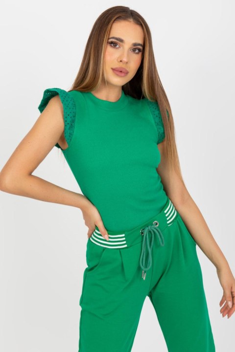 Bluzka Model FN-BZ-4592.12 Green - Rue Paris Rue Paris Bluzka Model FN-BZ-4592.12 Green - Rue Paris Rue Paris