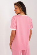 Bluzka Model LK-BZ-509610.42 Pink - Lakerta Lakerta Bluzka Model LK-BZ-509610.42 Pink - Lakerta Lakerta