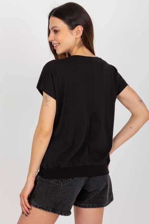 Bluzka Model RV-BZ-8954.26P Black - Rue Paris Rue Paris Bluzka Model RV-BZ-8954.26P Black - Rue Paris Rue Paris