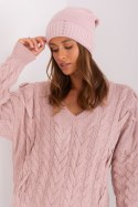 Czapka Damska Model JK-CZ-13-1.20 Light Pink - Rue Paris Rue Paris Czapka Damska Model JK-CZ-13-1.20 Light Pink - Rue Paris Rue Paris