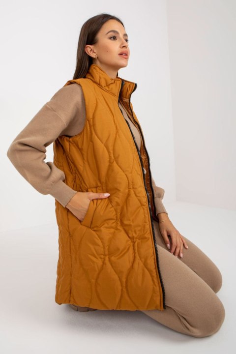 Kamizelka Model AP-KZ-RP01.00P Light Brown - Rue Paris Rue Paris Kamizelka Model AP-KZ-RP01.00P Light Brown - Rue Paris Rue Paris