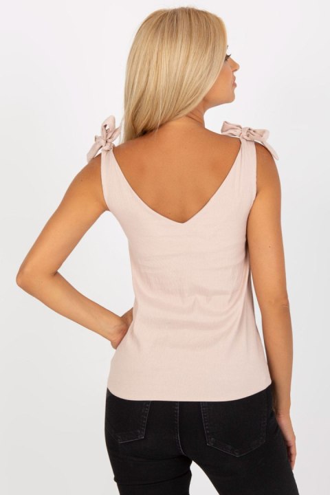 Koszulka Top Model WN-TP-1705.69 Light Beige - Rue Paris Rue Paris Koszulka Top Model WN-TP-1705.69 Light Beige - Rue Paris Rue Paris