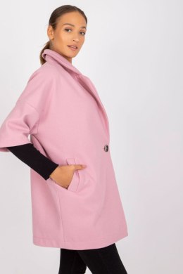 Płaszcz Damski Model CHA-PL-0409.30X Light Pink - Rue Paris Rue Paris