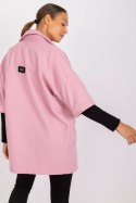 Płaszcz Damski Model CHA-PL-0409.30X Light Pink - Rue Paris Rue Paris Płaszcz Damski Model CHA-PL-0409.30X Light Pink - Rue Paris Rue Paris