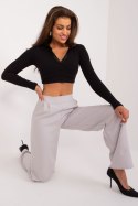 Spodnie Damskie Model WN-SP-8247.65 Light Grey - Rue Paris Hurtownia odzieży on-line, moda damska, bielizna i obuwie dla kobiet  Rue Paris