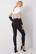 Spodnie Komplet Model RV-KMPL-5971.05 Black/Beige - Rue Paris Rue Paris
