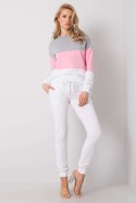 Spodnie Komplet Model RV-KMPL-5971.05 Grey/Pink - Rue Paris Rue Paris Spodnie Komplet Model RV-KMPL-5971.05 Grey/Pink - Rue Paris Rue Paris