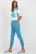 Spodnie Komplet Model WN-KMPL-8192.69 Blue - Rue Paris Rue Paris Spodnie Komplet Model WN-KMPL-8192.69 Blue - Rue Paris Rue Paris
