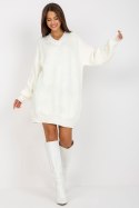 Sukienka Model LC-SW-0341.38P Ecru - Rue Paris Rue Paris Sukienka Model LC-SW-0341.38P Ecru - Rue Paris Rue Paris