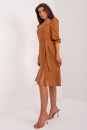 Sukienka Model LK-SK-509372.45 Light Brown - Lakerta Lakerta Sukienka Model LK-SK-509372.45 Light Brown - Lakerta Lakerta