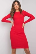 Sukienka Model RV-SK-5131.18P Red - Rue Paris Rue Paris Sukienka Model RV-SK-5131.18P Red - Rue Paris Rue Paris