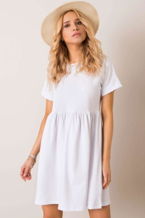 Sukienka Model RV-SK-5672.03P White - Rue Paris Rue Paris Sukienka Model RV-SK-5672.03P White - Rue Paris Rue Paris
