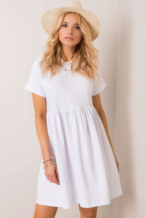 Sukienka Model RV-SK-5672.03P White - Rue Paris Rue Paris Sukienka Model RV-SK-5672.03P White - Rue Paris Rue Paris
