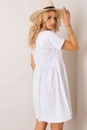 Sukienka Model RV-SK-5672.03P White - Rue Paris Rue Paris Sukienka Model RV-SK-5672.03P White - Rue Paris Rue Paris