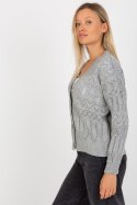 Sweter Damski Model LC-SW-8022.04P Grey - Rue Paris Rue Paris Sweter Damski Model LC-SW-8022.04P Grey - Rue Paris Rue Paris