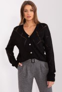Sweter Damski Model LC-SW-A10-1.23X Black - Rue Paris Hurtownia odzieży on-line, moda damska, bielizna i obuwie dla kobiet - Mat Rue Paris Sweter Damski Model LC-SW-A10-1.23X Black - Rue Paris Hurtownia odzieży on-line, moda damska, bielizna i obuwie dla kobiet - Mat Rue Paris
