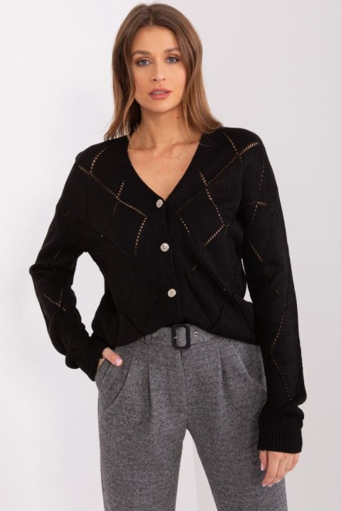 Sweter Damski Model LC-SW-A10-1.23X Black - Rue Paris Hurtownia odzieży on-line, moda damska, bielizna i obuwie dla kobiet - Mat Rue Paris Sweter Damski Model LC-SW-A10-1.23X Black - Rue Paris Hurtownia odzieży on-line, moda damska, bielizna i obuwie dla kobiet - Mat Rue Paris