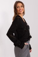 Sweter Damski Model LC-SW-A10-1.23X Black - Rue Paris Hurtownia odzieży on-line, moda damska, bielizna i obuwie dla kobiet - Mat Rue Paris Sweter Damski Model LC-SW-A10-1.23X Black - Rue Paris Hurtownia odzieży on-line, moda damska, bielizna i obuwie dla kobiet - Mat Rue Paris