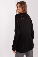 Sweter Damski Model LC-SW-A10-1.23X Black - Rue Paris Hurtownia odzieży on-line, moda damska, bielizna i obuwie dla kobiet - Mat Rue Paris Sweter Damski Model LC-SW-A10-1.23X Black - Rue Paris Hurtownia odzieży on-line, moda damska, bielizna i obuwie dla kobiet - Mat Rue Paris