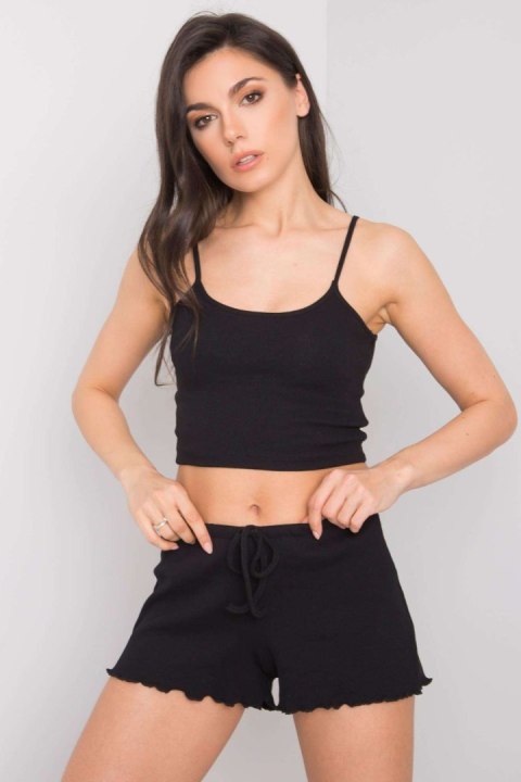 Szorty Damskie Model RV-SN-6628.95 Black - Rue Paris Rue Paris Szorty Damskie Model RV-SN-6628.95 Black - Rue Paris Rue Paris
