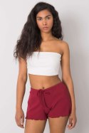 Szorty Damskie Model RV-SN-6628.95 Bordo - Rue Paris Rue Paris Szorty Damskie Model RV-SN-6628.95 Bordo - Rue Paris Rue Paris