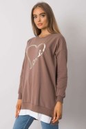 Tunika Model RV-TU-7258.40P Brown - Rue Paris Rue Paris Tunika Model RV-TU-7258.40P Brown - Rue Paris Rue Paris