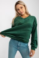 Bluza Damska Model RP-BZ-8188.06X Dark Green - Rue Paris Rue Paris Bluza Damska Model RP-BZ-8188.06X Dark Green - Rue Paris Rue Paris
