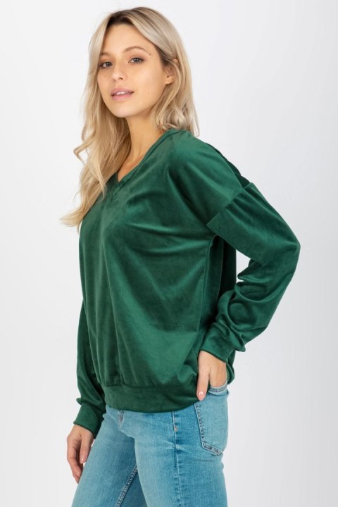 Bluza Damska Model RP-BZ-8188.06X Dark Green - Rue Paris Rue Paris Bluza Damska Model RP-BZ-8188.06X Dark Green - Rue Paris Rue Paris