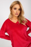 Bluza Damska Model RP-BZ-8188.31X Red - Rue Paris Rue Paris Bluza Damska Model RP-BZ-8188.31X Red - Rue Paris Rue Paris