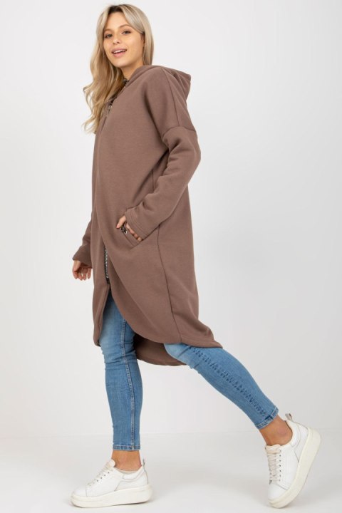 Bluza Damska Model RV-BL-4858-1.99P Brown - Rue Paris Rue Paris Bluza Damska Model RV-BL-4858-1.99P Brown - Rue Paris Rue Paris
