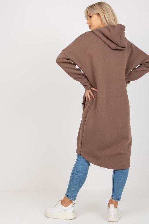 Bluza Damska Model RV-BL-4858-1.99P Brown - Rue Paris Rue Paris Bluza Damska Model RV-BL-4858-1.99P Brown - Rue Paris Rue Paris