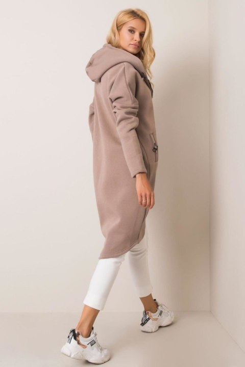 Bluza Damska Model RV-BL-4858-1.99P Dark Beige - Rue Paris Rue Paris Bluza Damska Model RV-BL-4858-1.99P Dark Beige - Rue Paris Rue Paris