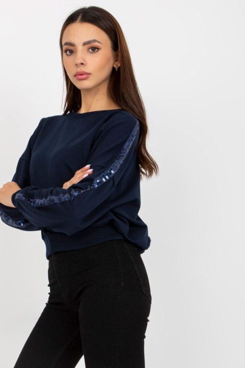 Bluza Damska Model RV-BL-8067.88 Navy - Rue Paris Rue Paris Bluza Damska Model RV-BL-8067.88 Navy - Rue Paris Rue Paris