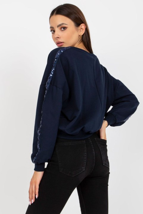 Bluza Damska Model RV-BL-8067.88 Navy - Rue Paris Rue Paris Bluza Damska Model RV-BL-8067.88 Navy - Rue Paris Rue Paris