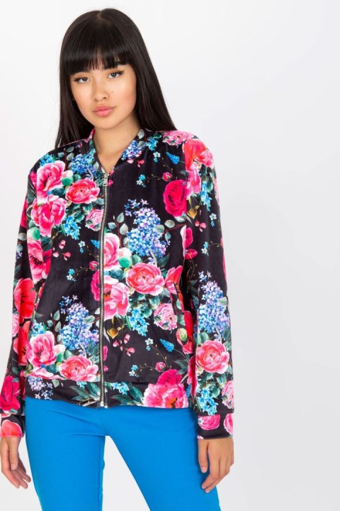 Bluza Damska Model RV-BL-8116.86P Black/Pink - Rue Paris Rue Paris Bluza Damska Model RV-BL-8116.86P Black/Pink - Rue Paris Rue Paris