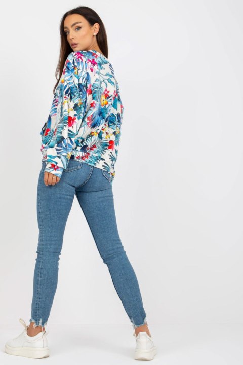 Bluza Damska Model RV-BL-8124.51 Ecru - Rue Paris Rue Paris Bluza Damska Model RV-BL-8124.51 Ecru - Rue Paris Rue Paris