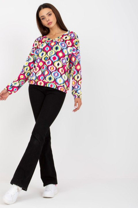 Bluza Damska Model RV-BL-8186.14X Pink - Rue Paris Rue Paris Bluza Damska Model RV-BL-8186.14X Pink - Rue Paris Rue Paris