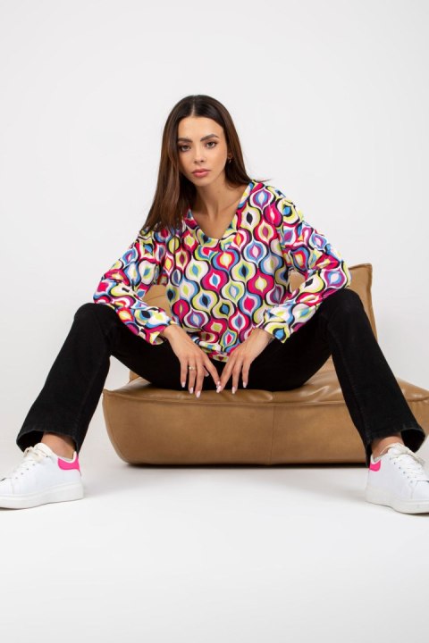 Bluza Damska Model RV-BL-8186.14X Pink - Rue Paris Rue Paris Bluza Damska Model RV-BL-8186.14X Pink - Rue Paris Rue Paris