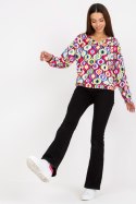 Bluza Damska Model RV-BL-8186.14X Pink - Rue Paris Rue Paris Bluza Damska Model RV-BL-8186.14X Pink - Rue Paris Rue Paris