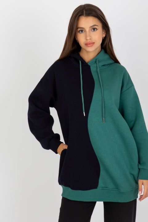 Bluza Damska Model RV-BL-8233.32X Black/Green - Rue Paris Rue Paris Bluza Damska Model RV-BL-8233.32X Black/Green - Rue Paris Rue Paris