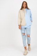 Bluza Damska Model RV-BL-8233.32X Light Blue - Rue Paris Rue Paris Bluza Damska Model RV-BL-8233.32X Light Blue - Rue Paris Rue Paris