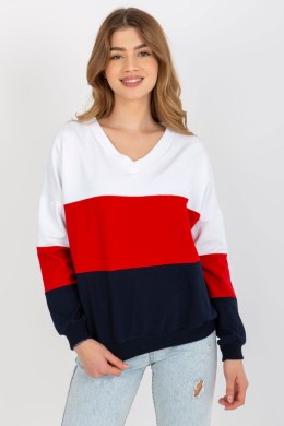 Bluza Damska Model RV-BL-8328.86P White/Navy - Rue Paris Rue Paris