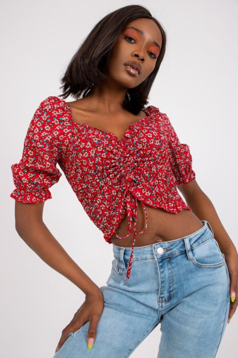 Bluzka Model RO-BZ-2516-13.11 Red - Rue Paris Rue Paris Bluzka Model RO-BZ-2516-13.11 Red - Rue Paris Rue Paris