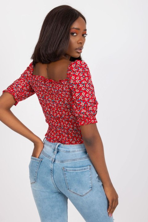 Bluzka Model RO-BZ-2516-13.11 Red - Rue Paris Rue Paris Bluzka Model RO-BZ-2516-13.11 Red - Rue Paris Rue Paris