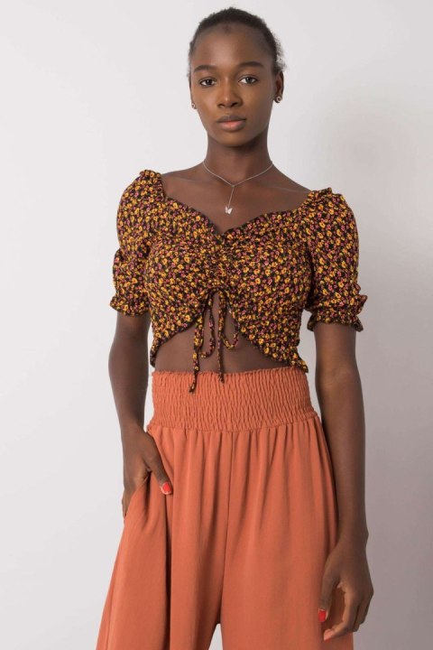 Bluzka Model RO-BZ-2516-8.28 Black/Yellow - Rue Paris Rue Paris Bluzka Model RO-BZ-2516-8.28 Black/Yellow - Rue Paris Rue Paris