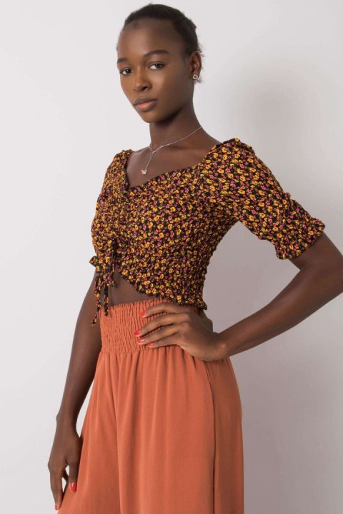 Bluzka Model RO-BZ-2516-8.28 Black/Yellow - Rue Paris Rue Paris Bluzka Model RO-BZ-2516-8.28 Black/Yellow - Rue Paris Rue Paris