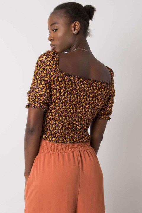 Bluzka Model RO-BZ-2516-8.28 Black/Yellow - Rue Paris Rue Paris Bluzka Model RO-BZ-2516-8.28 Black/Yellow - Rue Paris Rue Paris