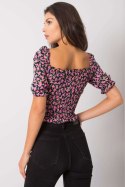 Bluzka Model RO-BZ-2516-9.34 Black/Pink - Rue Paris Rue Paris Bluzka Model RO-BZ-2516-9.34 Black/Pink - Rue Paris Rue Paris