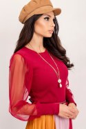 Bluzka Model RV-BZ-5192.16 Bordo - Rue Paris Rue Paris Bluzka Model RV-BZ-5192.16 Bordo - Rue Paris Rue Paris