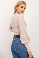 Bluzka Model RV-BZ-5223.15 Beige - Rue Paris Rue Paris Bluzka Model RV-BZ-5223.15 Beige - Rue Paris Rue Paris
